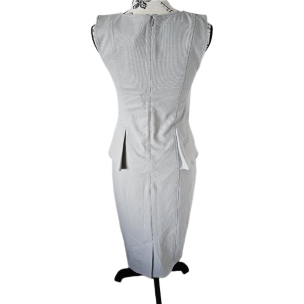๐จ๐ต Nathalie Chaize pencil midi dress beige size 36 EU ๐จ๐ต - Picture 8 of 10